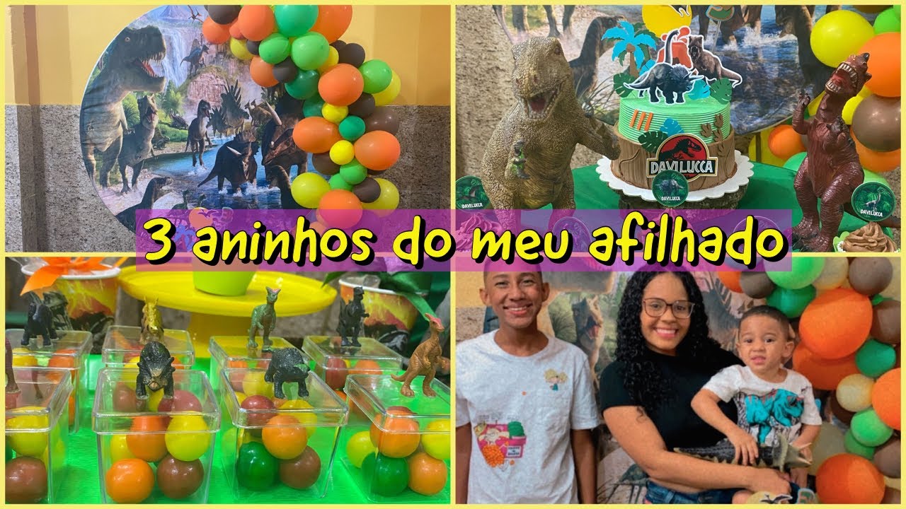 FESTA DO DINOSSAURO DO MEU SOBRINHO| dicas para lembrancinhas + a reação dele