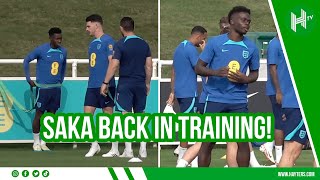 Bukayo Saka RETURNS to England training!