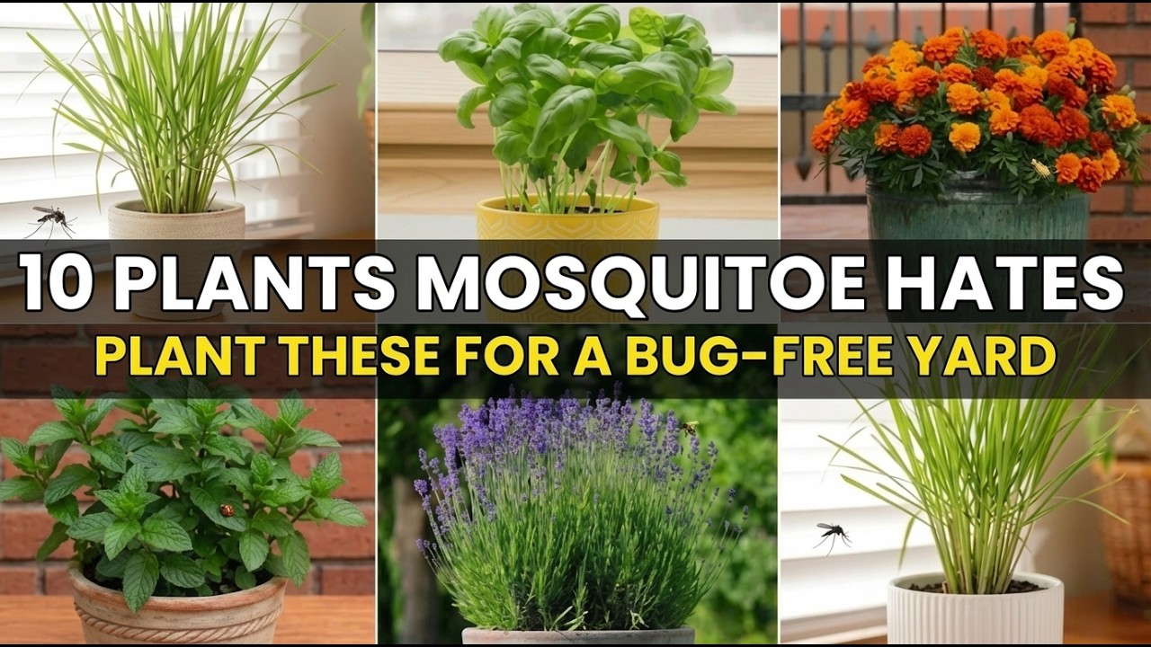 Want Bug-Free Yard This Summer, Try These 10 MOSQUITO-REPELLENT Plants