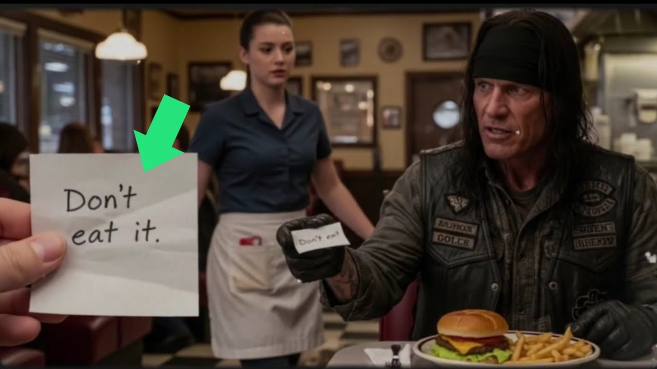 Waitress Slips a Note To a Hells Angels Biker: 