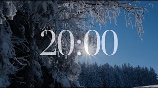20 Minute Countdown Timer (Winter/Relaxing Music/Snow)