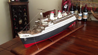 SS REX Vintage Model Ship