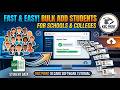 How to Add Students in Bulk in ID Card Software | Excel Import Full Tutorial