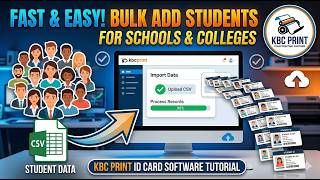 How to Add Students in Bulk in ID Card Software | Excel Import Full Tutorial