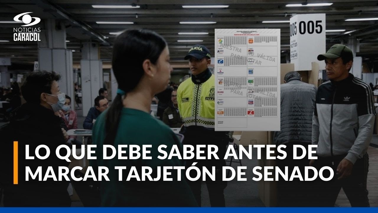 ¿Cómo marcar correctamente el tarjetón del Senado este 8 de marzo?