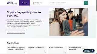 Welcome to the Care Inspectorate's new website