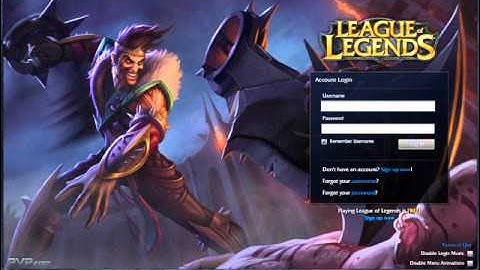 Intro League of Legends (Draven Patch) Log in