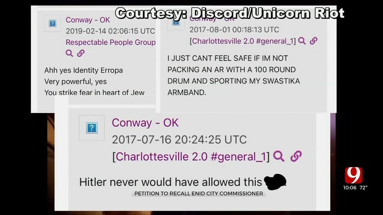 Enid City Commissioner With Alleged Ties To Hate Groups Could Face ...