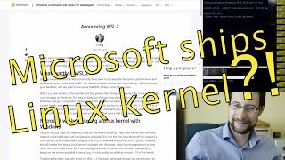 Sorry: I was wrong! Linux subsystem for Windows 2