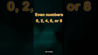 Even & Odd Numbers 🔢 | Identify Easily with Simple Tricks! | #Shorts | Power Learn Junior
