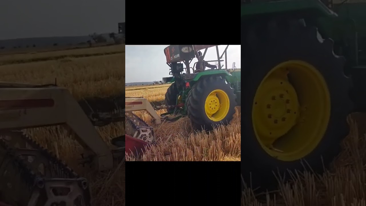 straw reaper machine agriculture farming update