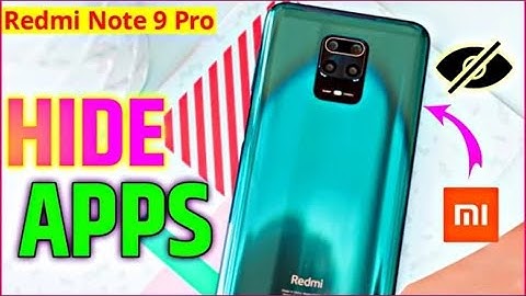 Redmi Note 9 Pro Max Me App Hide Kaise Kare | How To Hide Apps In Redmi Note 9 Pro | mi note 9 pro
