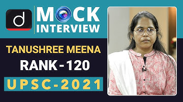 Tanushree Meena, Rank-120 - UPSC 2021 | English Medium | Mock Interview | Drishti IAS English