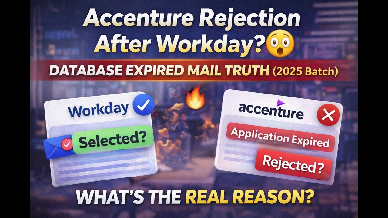 Accenture Rejection After Workday? 😱 Database Expired Mail Truth (2025 ...