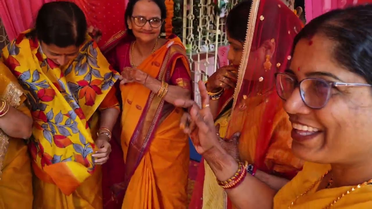 Haladi ceremony  ru bardhara parjanta | Smruti & Parampara re  Bhara Eka Sundara Din🌸🌻