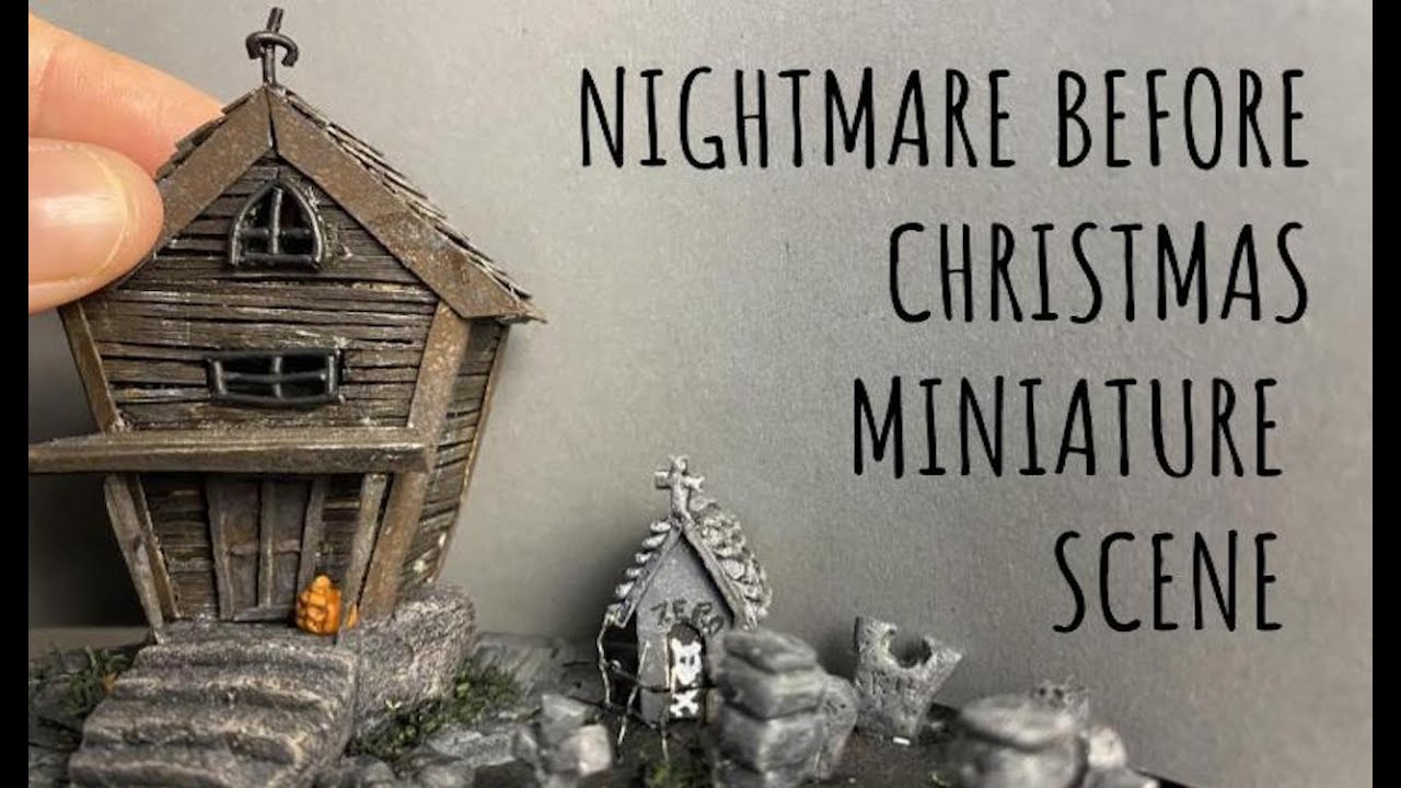 DIY Miniature Scene Jack Skellington's House Nightmare Before