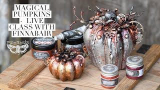 Magical Pumpkins - altered art with Finnabair