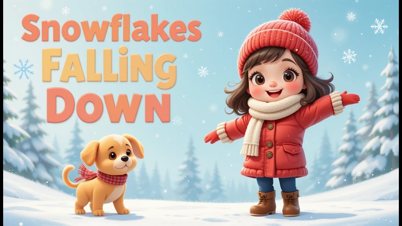 Kids songs | ️ Snowflakes Falling Down | Fun Winter Song | Sing & Dance ...