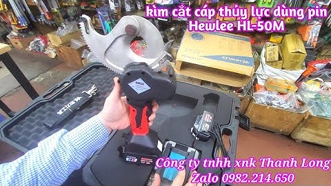 Gửi kìm cắt cáp thủy lực dùng pin HL-50M cho khách hàng Luân