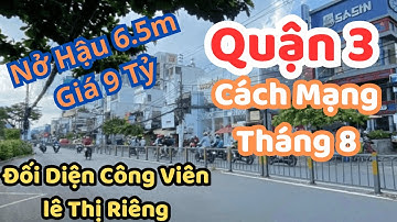 Bán Nhà 618 CMT8 Phường 11 Quận 3 | Đối Diện Công Viên Lê Thị Riêng