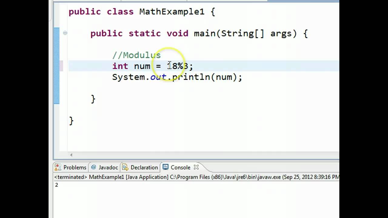 Java Modulus Youtube