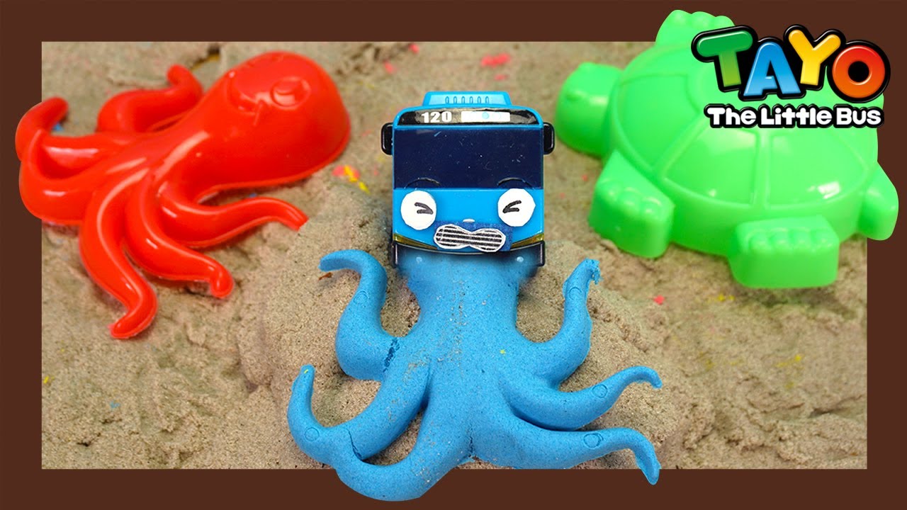 Make Vehicles with Sand l Tayo Fire truck Rescue Team l Tayo the Little Bus
