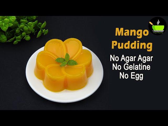 Mango Pudding | No Agar Agar | No Gelatin | #shorts | Mango Recipes | Desserts | Eggless Pudding | | She Cooks