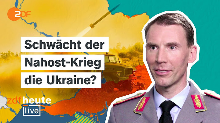 Ukraine: Wie Putin die Angriffe verschärft | Generalmajor Freuding bei ZDFheute live