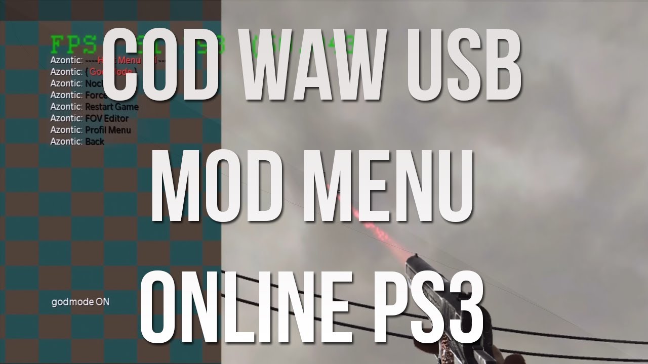 CoD WaW | Multiplayer Mod Menu | USB + Online! | [PS3] - YouTube