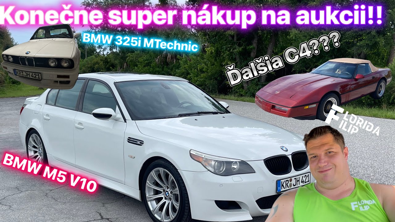 Krásna M5 V10 z Copart! Nečakaný nákup Corvette C4 a oveľa viac! Zase je toho viac než dosť!!!