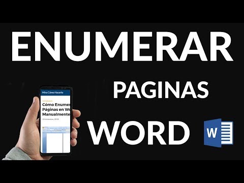 Cómo Enumerar Páginas en Word Manualmente