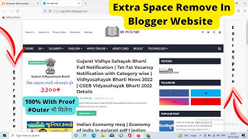 How to increase width in blogger website | Blogger ki home screen size ko full kaise kare#Technonir