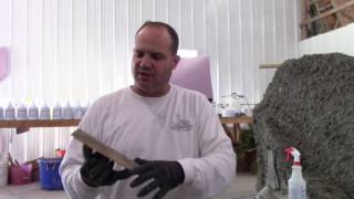 Vertical Artisans Foam Core Construction for Vertical Decorative Concrete