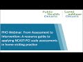 PHO Webinar From Assessment To Intervention A Resource Guide To Applying NCAST PCI 