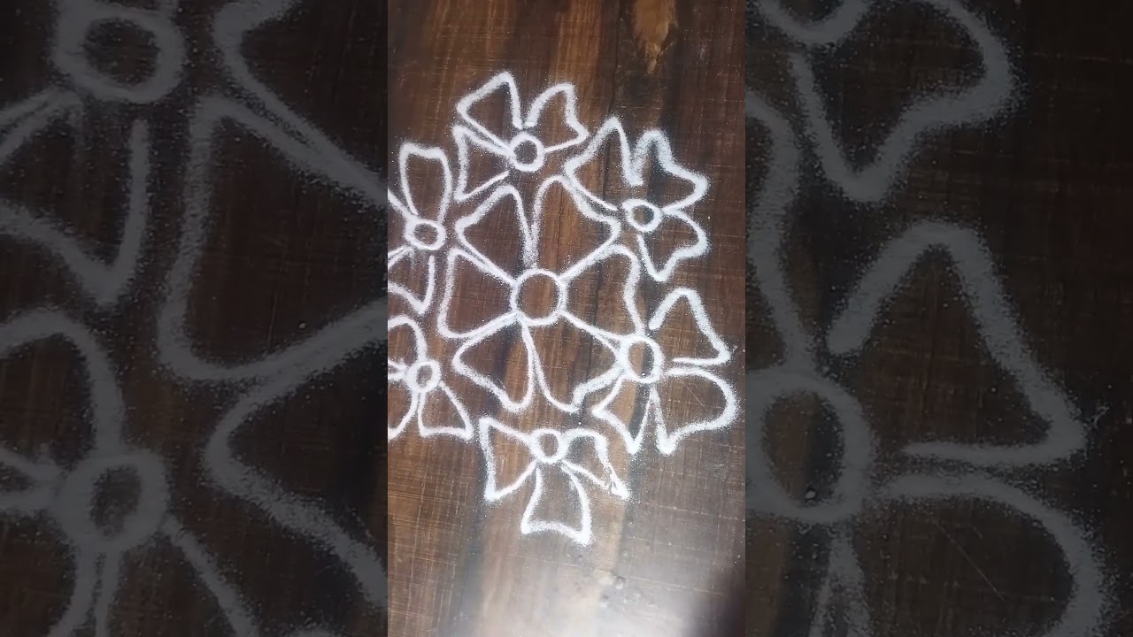 Day 3 Rangoli | Simple & Beautiful Design | 30 Days Challenge #short
