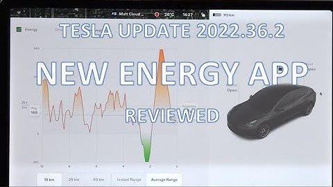 New Energy App full walkthrough. Tesla Software update 2022.36.2