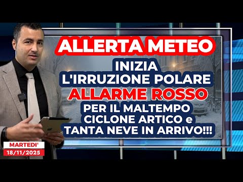 Allerta Meteo, inizia l'irruzione polare: allarme maltempo, Ciclone Artico con tanta NEVE in arrivo!