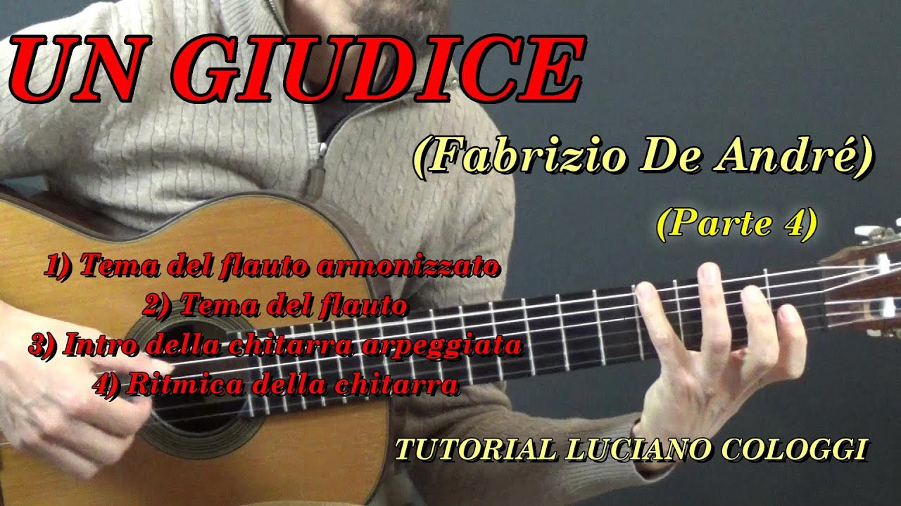 UN GIUDICE (Fabrizio De André) "Parte 4" Luciano Cologgi Guitar