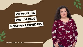 Comparing WordPress Hosting Providers