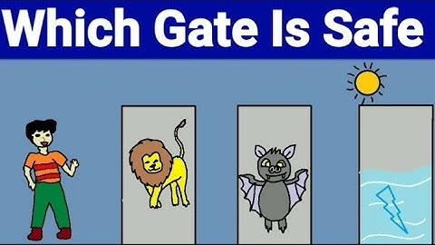Which Gate is Safe? #mind your logic #riddles game