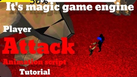 Player attack animation & attack button script It