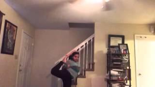 Gymnastics Scorpion Stunt