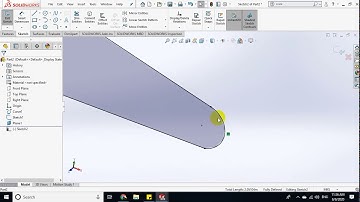 Draw 3D Tapered &Twisted wing with Solidworks  شرح بالعربي
