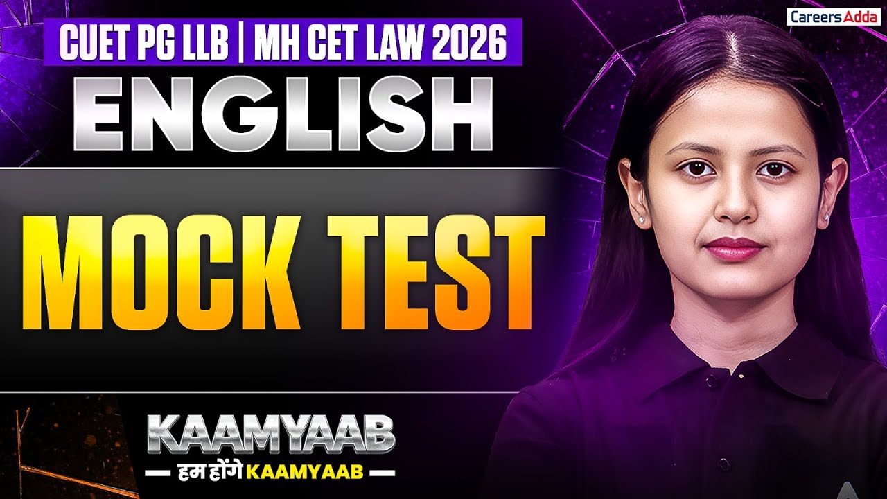 CUET PG LLB And MH CET LAW 2026 | English Mock Test For Law Entrance Exams Preparation | Kaamyaab