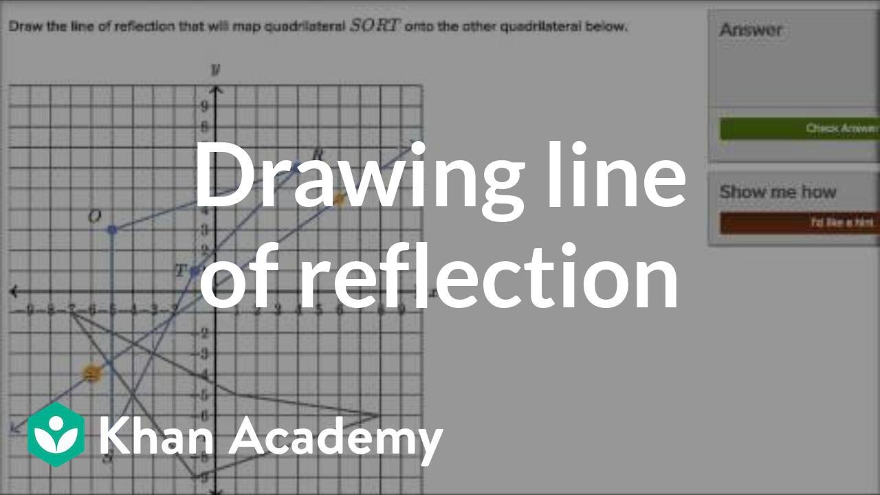 Drawing Lines Of Reflection : Drawing line of reflection transformations geometry