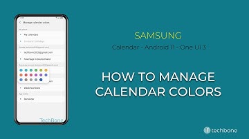 How to Manage Calendar colors - Samsung Calendar [Android 11 - One UI 3]