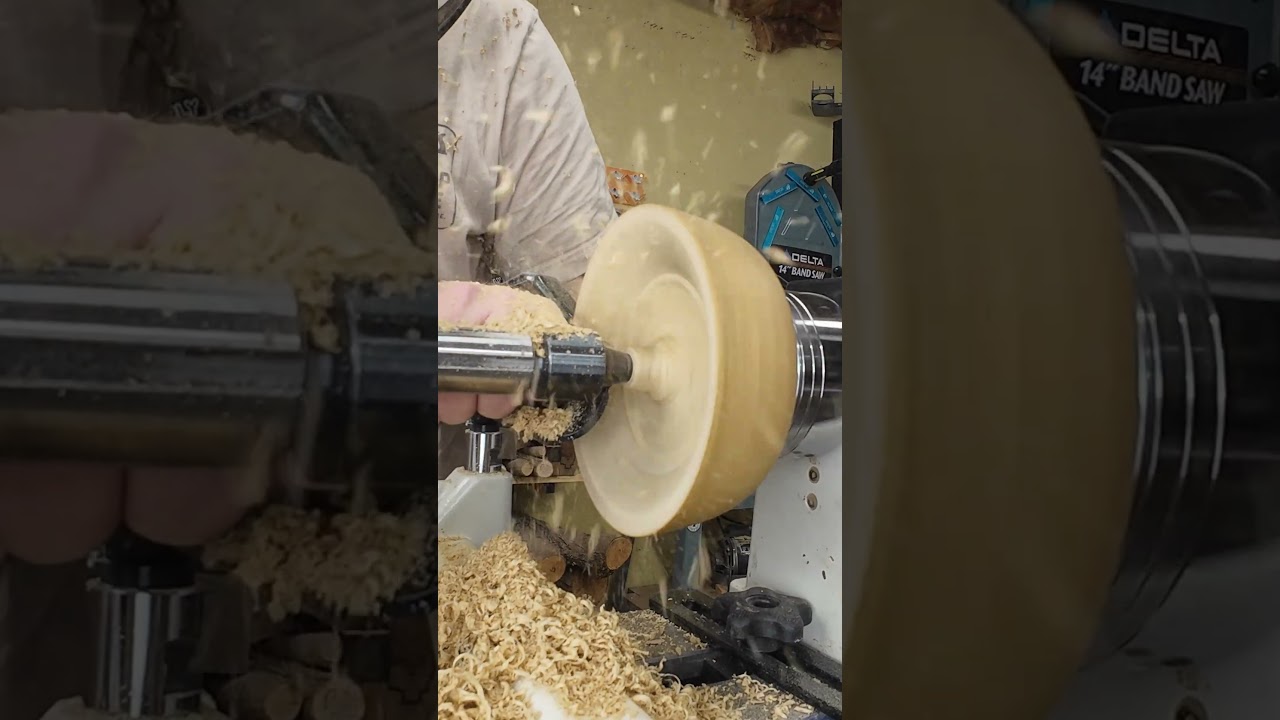 Why i love turning White Limba #shorts #woodturning #diy