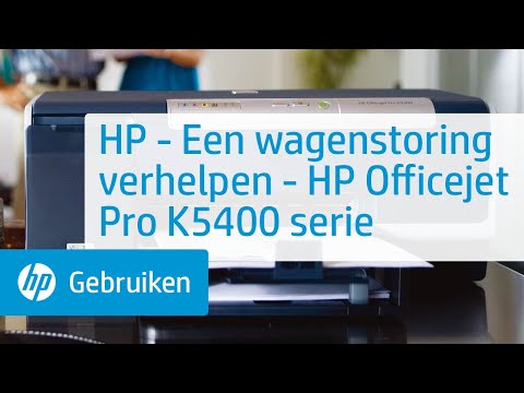 HP - Een wagenstoring verhelpen - HP Officejet Pro K5400 serie
