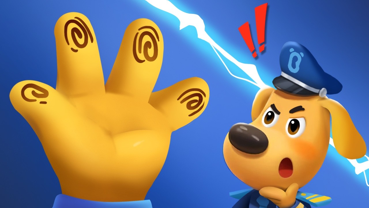 Unique Fingerprints | Fun Story | Detective Cartoon | Sheriff Labrador | BabyBus TV