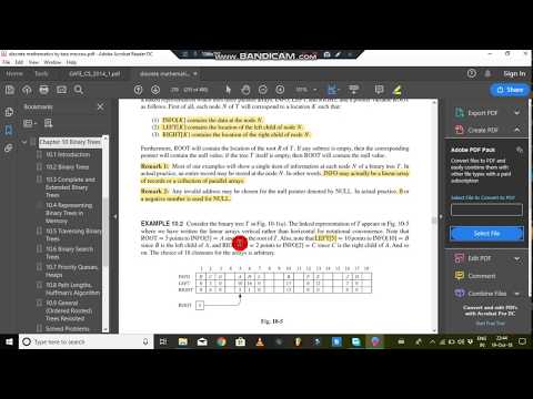 10 3 REPRESENTATION ON COMPLETE BINARY TREE IN COMPUTER MEMORY LINKED REPRESENTATION OR SEQUENTIAL R